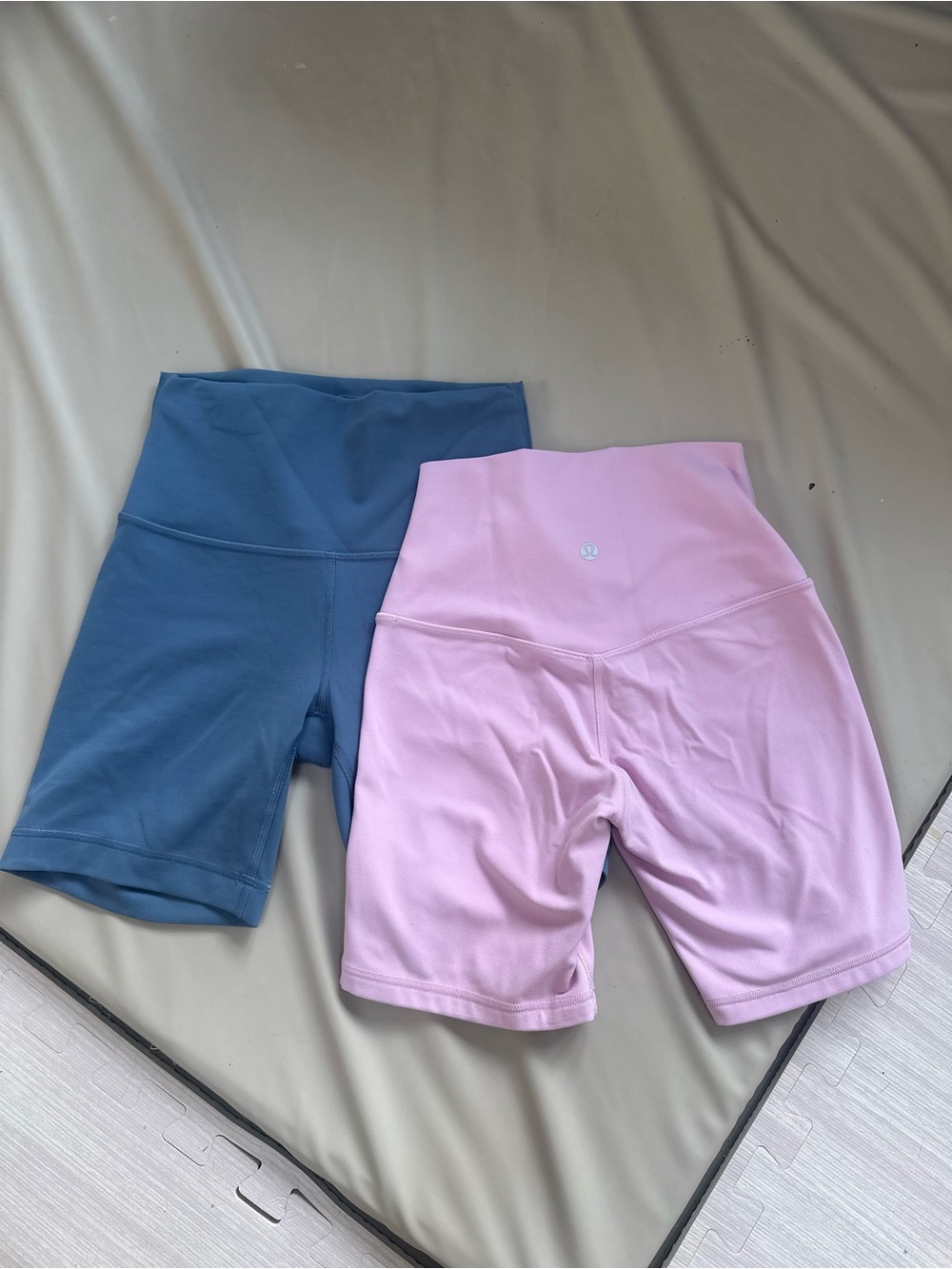 lululemon align High-Waist Mid-Length Shorts - Pink / Blue bundle
